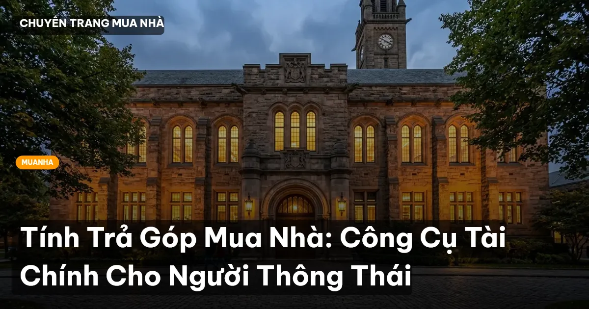 tính trả góp mua nhà