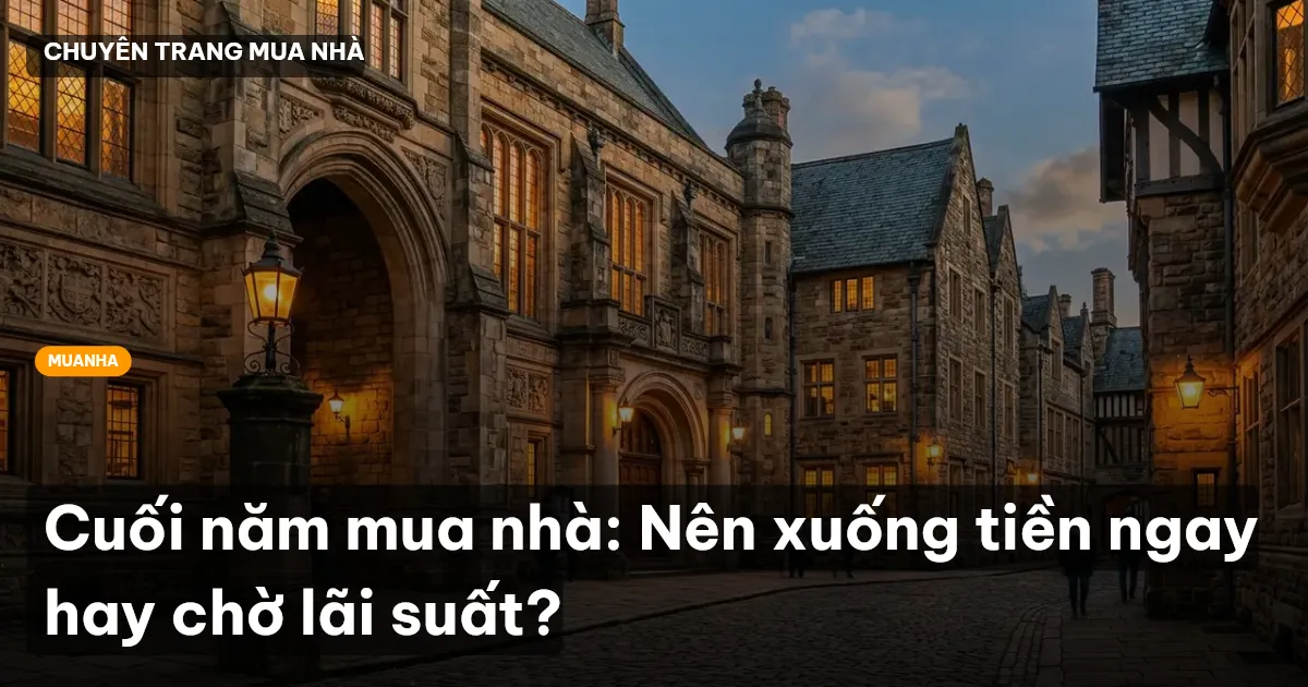 Cuối năm mua nhà: Nên xuống tiền ngay hay chờ lãi suất?