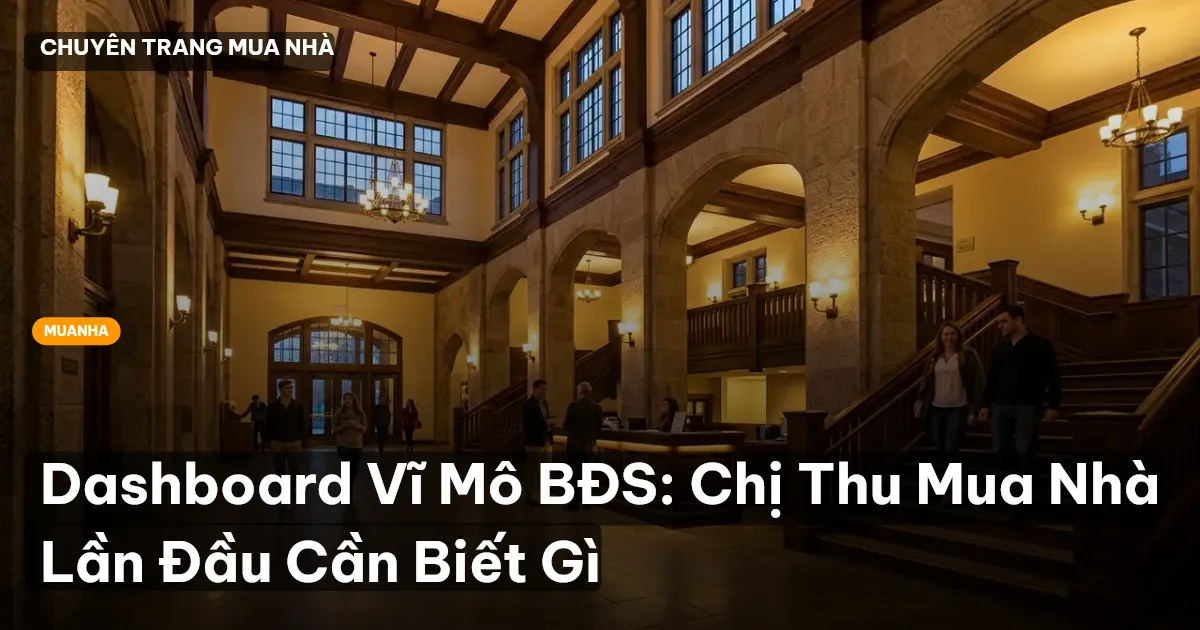 Dashboard Vĩ Mô BĐS: Chị Thu Mua Nhà Lần Đầu Cần Biết Gì