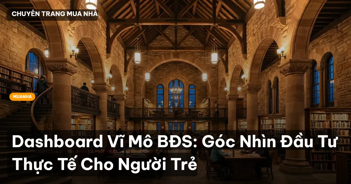 Dashboard Vĩ Mô BĐS: Góc Nhìn Đầu Tư Thực Tế Cho Người Trẻ