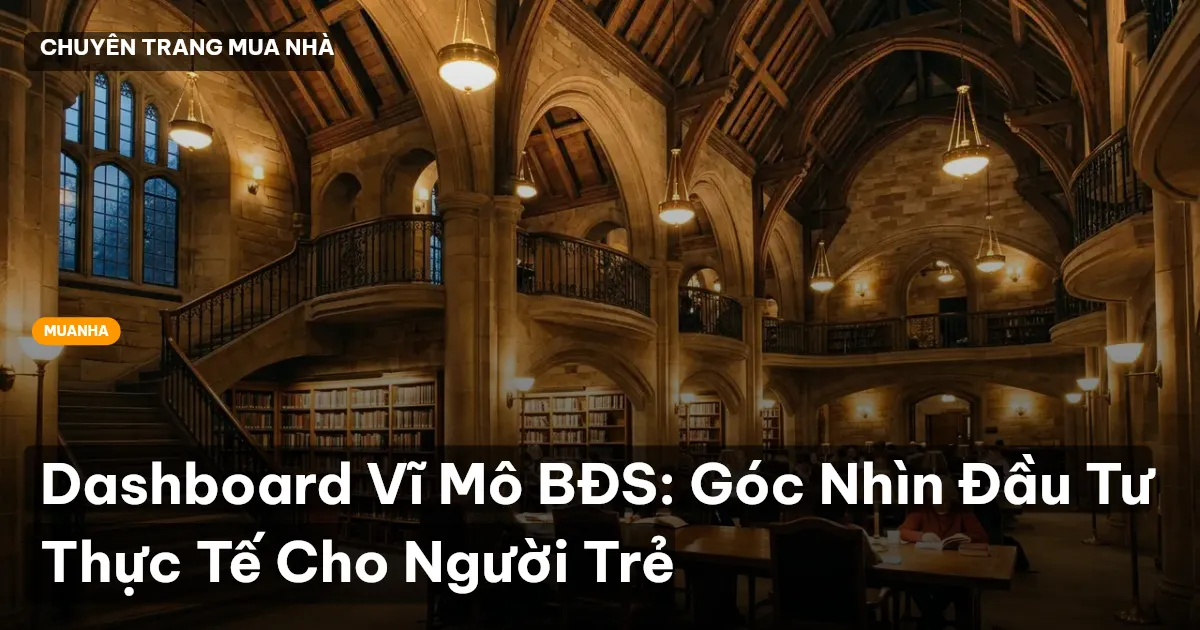 Dashboard Vĩ Mô BĐS: Góc Nhìn Đầu Tư Thực Tế Cho Người Trẻ