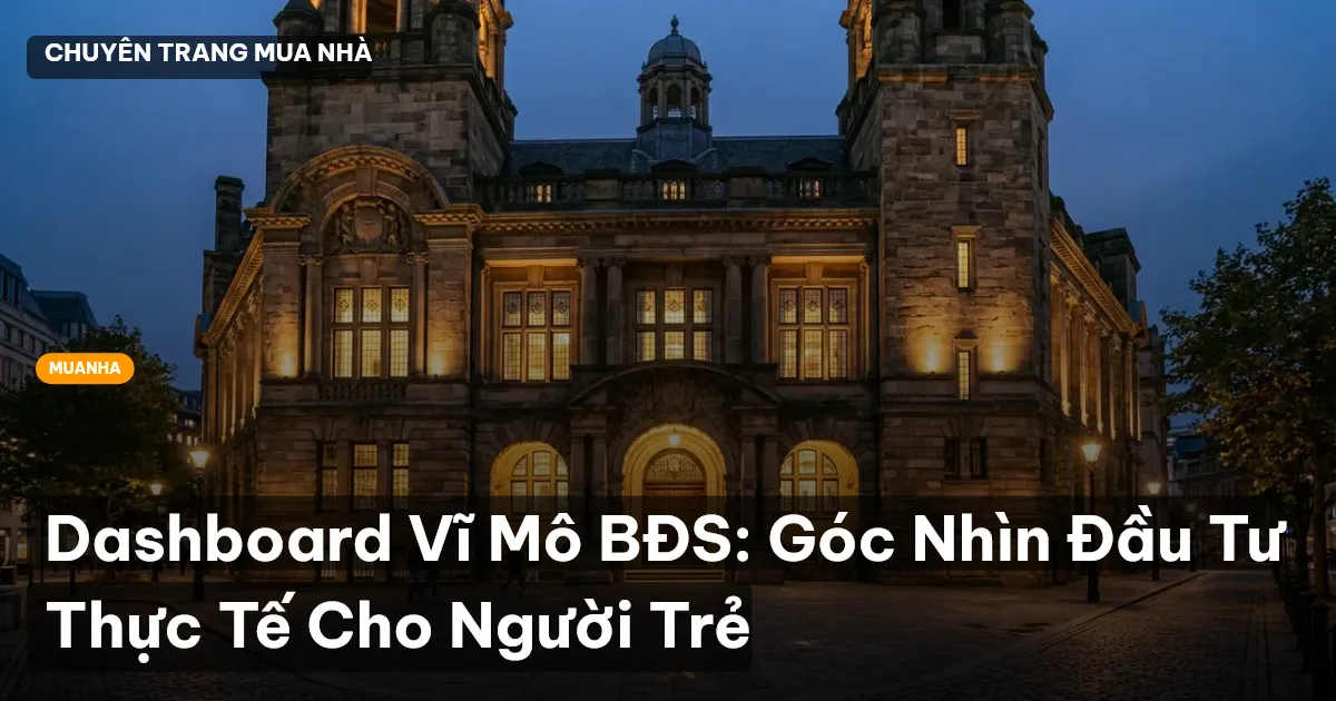Dashboard Vĩ Mô BĐS: Góc Nhìn Đầu Tư Thực Tế Cho Người Trẻ