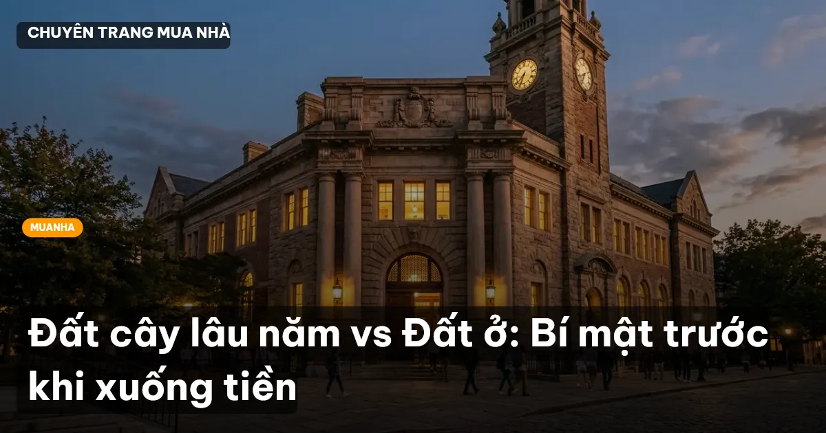 Đất cây lâu năm vs Đất ở: Bí mật trước khi xuống tiền