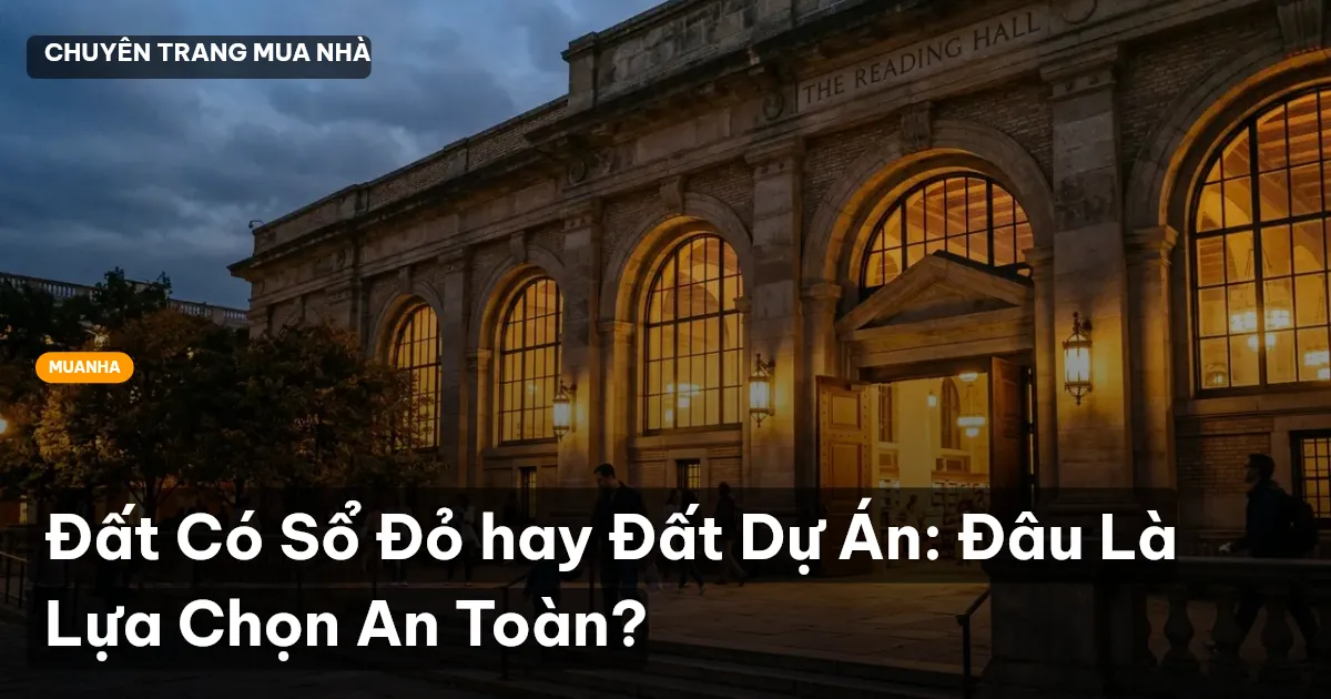 Đất Có Sổ Đỏ hay Đất Dự Án: Đâu Là Lựa Chọn An Toàn?
