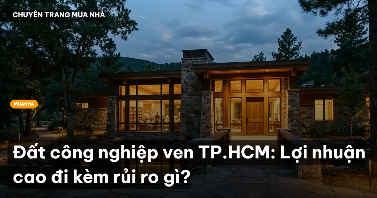Đất công nghiệp ven TP.HCM: Lợi nhuận cao đi kèm rủi ro gì?