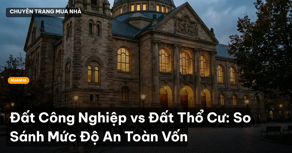 Đất Công Nghiệp vs Đất Thổ Cư: So Sánh Mức Độ An Toàn Vốn