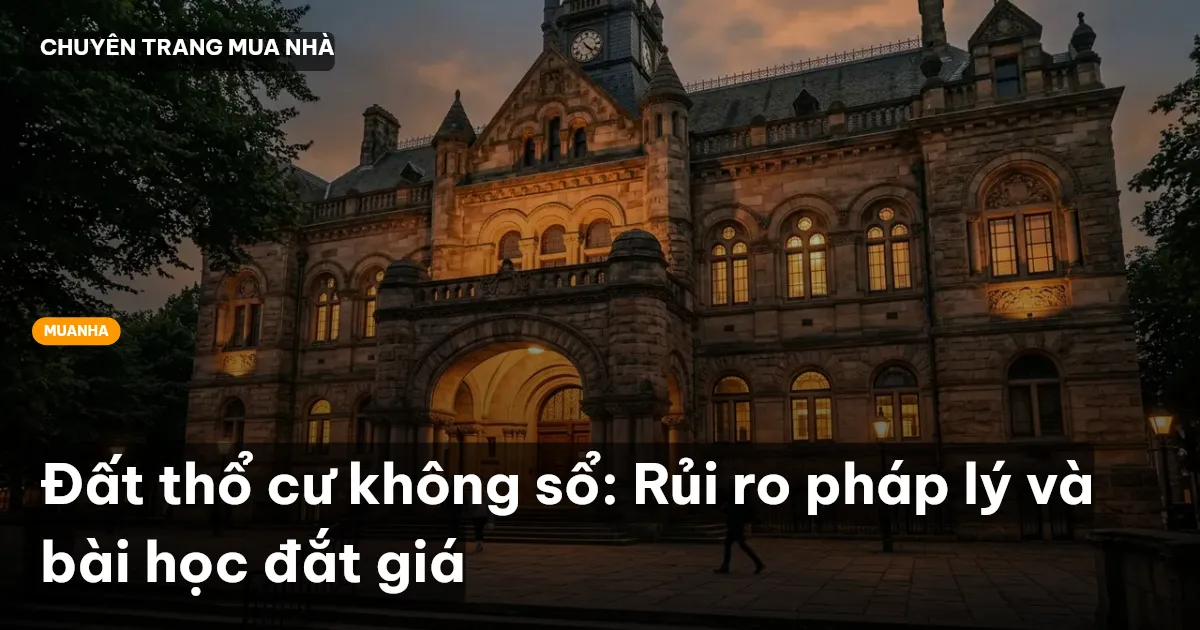 Đất thổ cư không sổ: Rủi ro pháp lý và bài học đắt giá