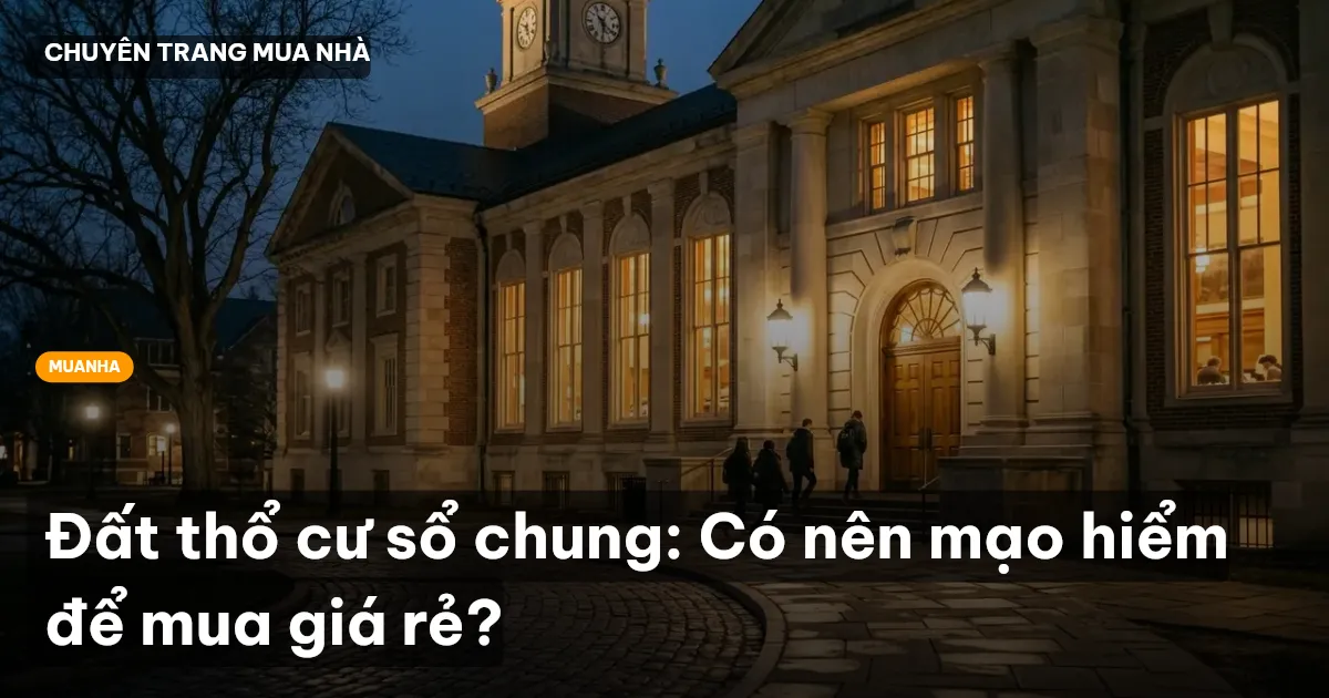 Đất thổ cư sổ chung: Có nên mạo hiểm để mua giá rẻ?