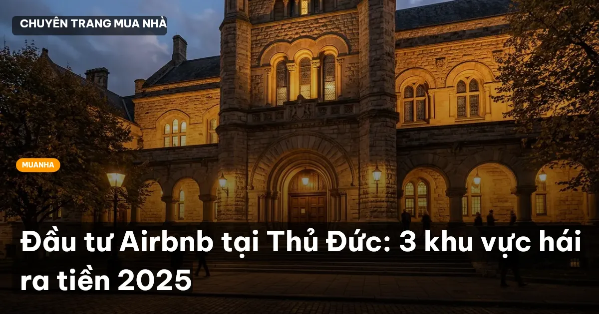 Đầu tư Airbnb tại Thủ Đức: 3 khu vực hái ra tiền 2025