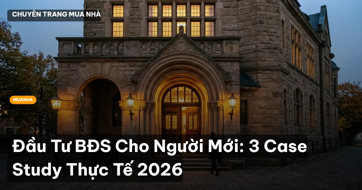 Đầu Tư BĐS Cho Người Mới: 3 Case Study Thực Tế 2026