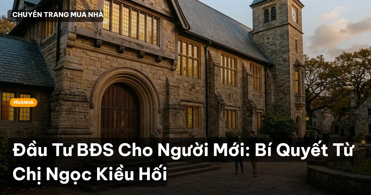 Đầu Tư BĐS Cho Người Mới: Bí Quyết Từ Chị Ngọc Kiều Hối
