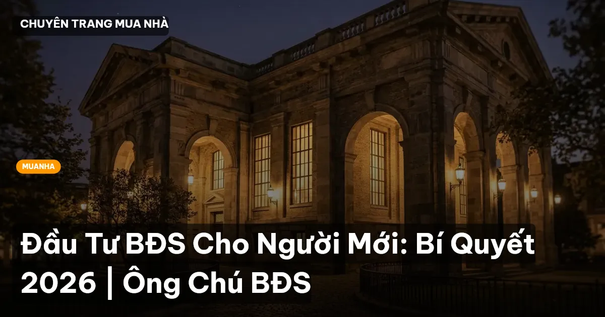 Đầu Tư BĐS Cho Người Mới: Bí Quyết 2026 | Ông Chú BĐS