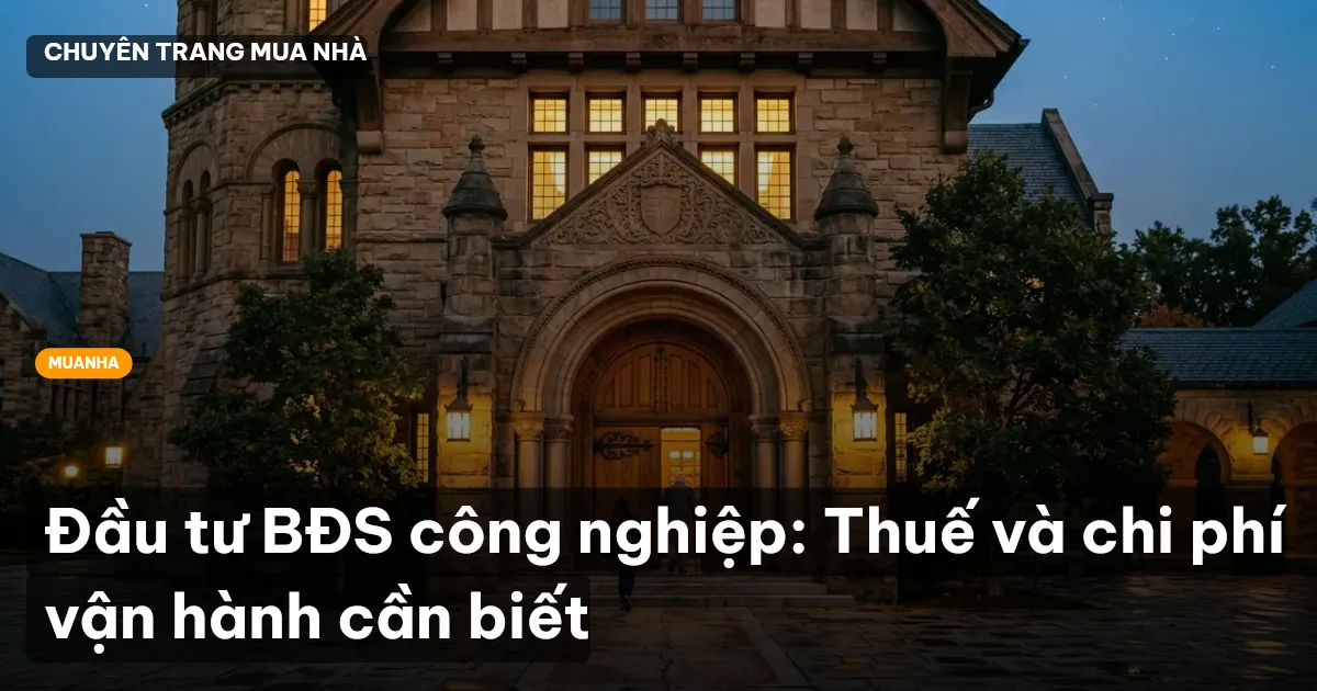 Đầu tư BĐS công nghiệp: Thuế và chi phí vận hành cần biết