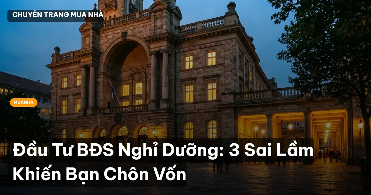 Đầu Tư BĐS Nghỉ Dưỡng: 3 Sai Lầm Khiến Bạn Chôn Vốn