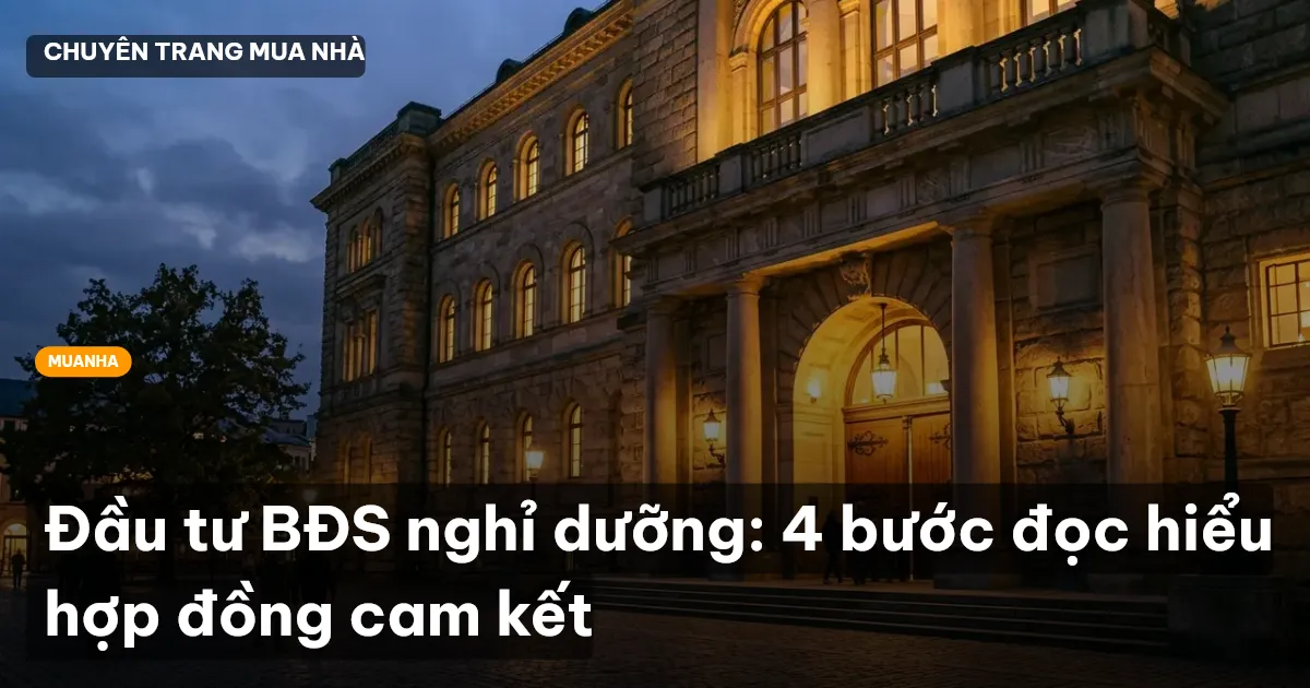 Đầu tư BĐS nghỉ dưỡng: 4 bước đọc hiểu hợp đồng cam kết