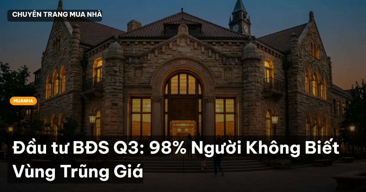 Đầu tư BĐS Q3: 98% Người Không Biết Vùng Trũng Giá