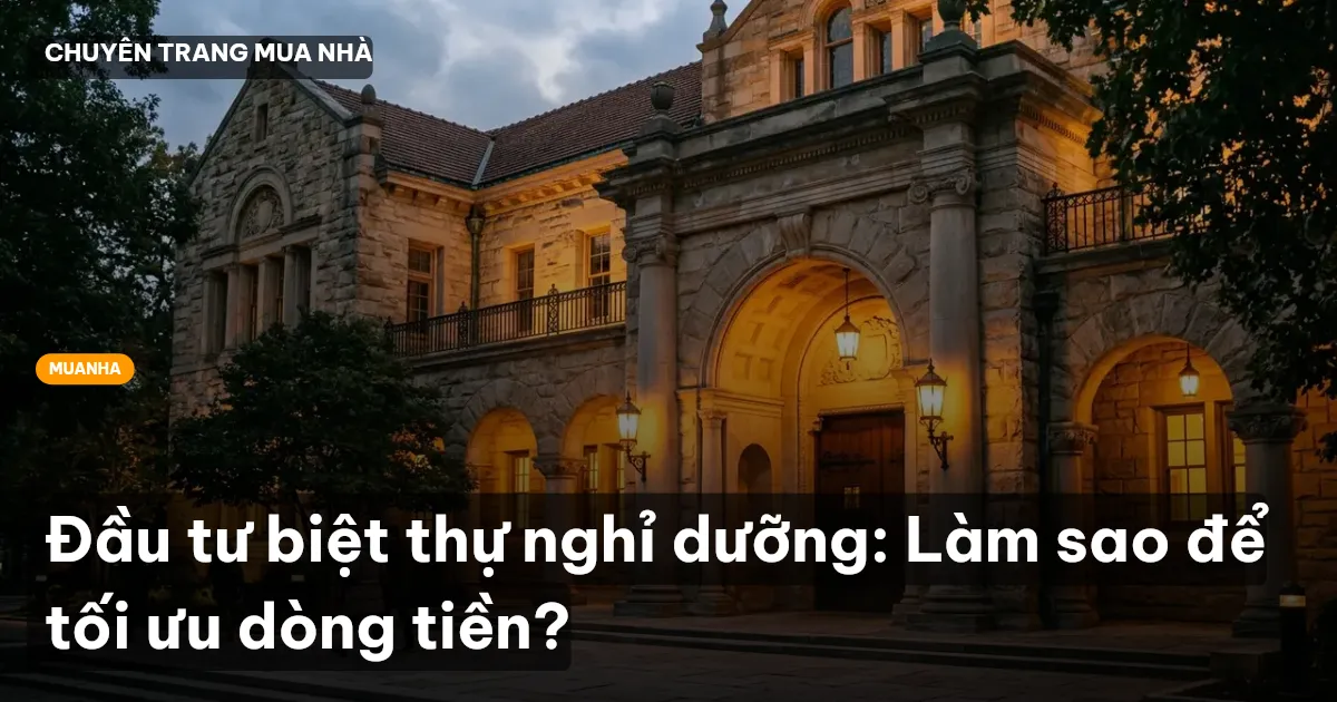 Đầu tư biệt thự nghỉ dưỡng: Làm sao để tối ưu dòng tiền?
