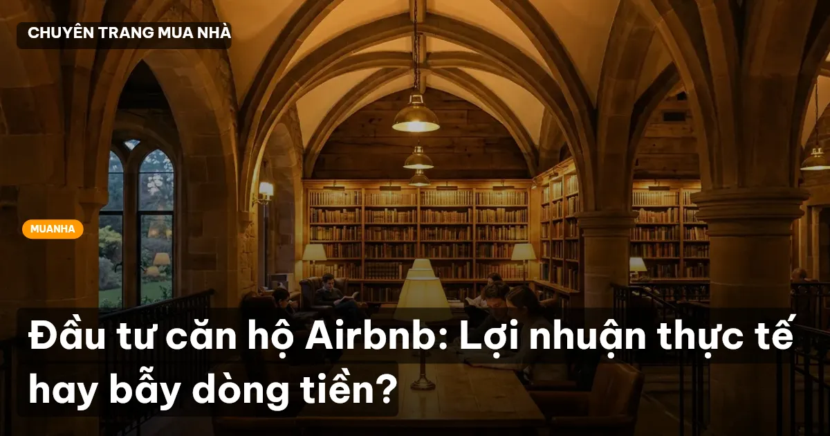 Đầu tư căn hộ Airbnb: Lợi nhuận thực tế hay bẫy dòng tiền?