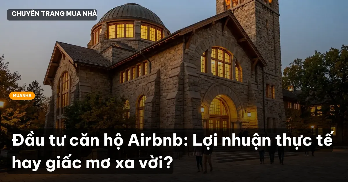 Đầu tư căn hộ Airbnb: Lợi nhuận thực tế hay giấc mơ xa vời?