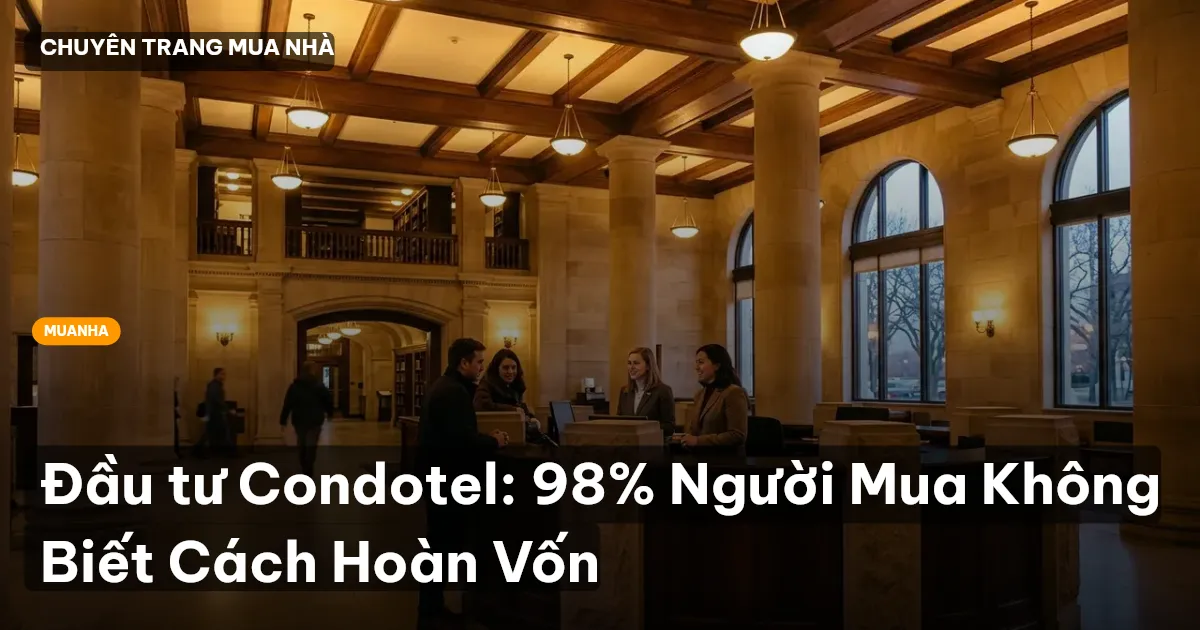 Đầu tư Condotel: 98% Người Mua Không Biết Cách Hoàn Vốn