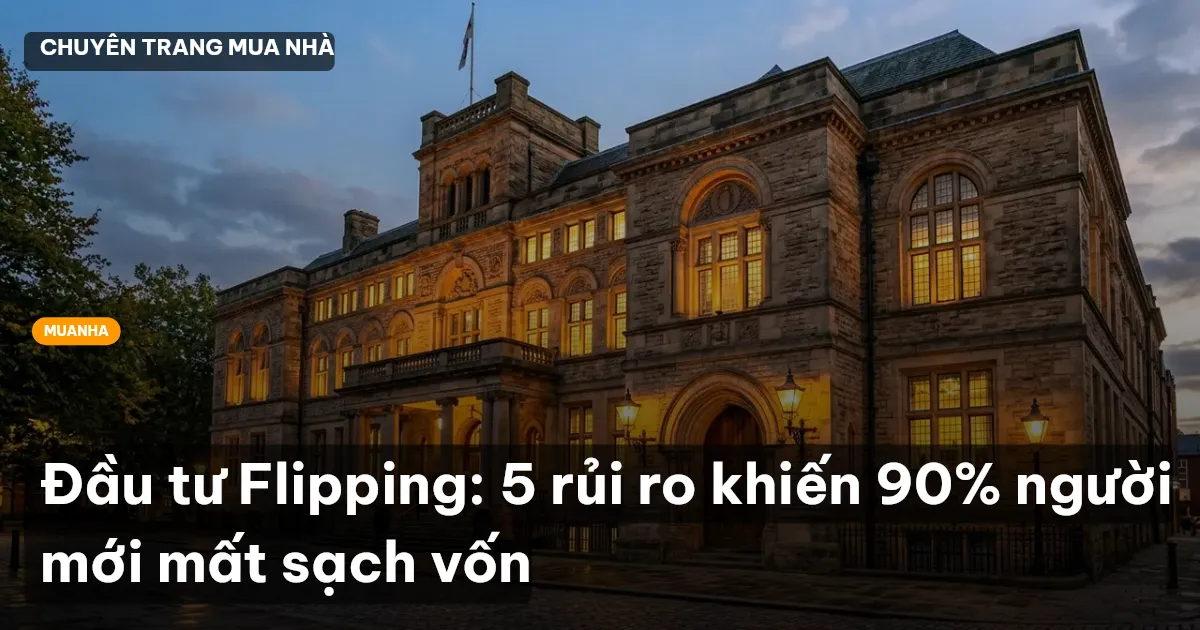 Đầu tư Flipping: 5 rủi ro khiến 90% người mới mất sạch vốn