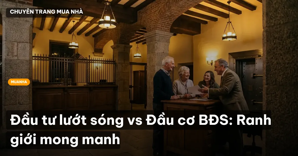 Đầu tư lướt sóng vs Đầu cơ BĐS: Ranh giới mong manh