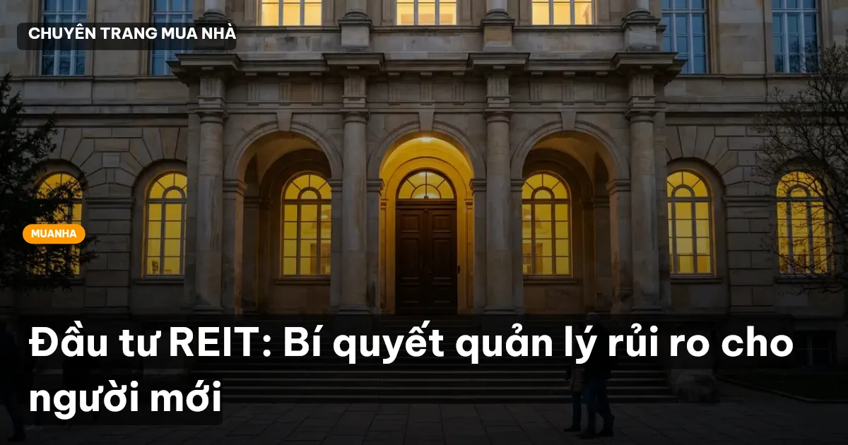 Đầu tư REIT: Bí quyết quản lý rủi ro cho người mới