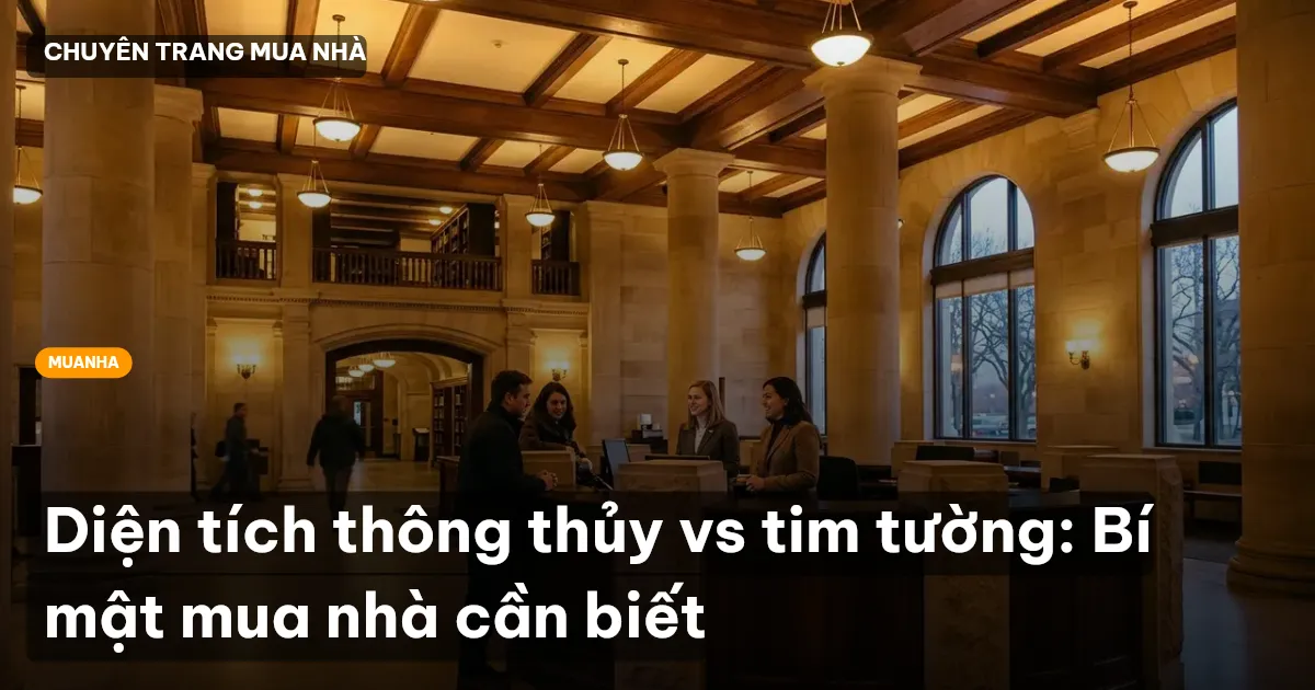 diện tích thông thủy