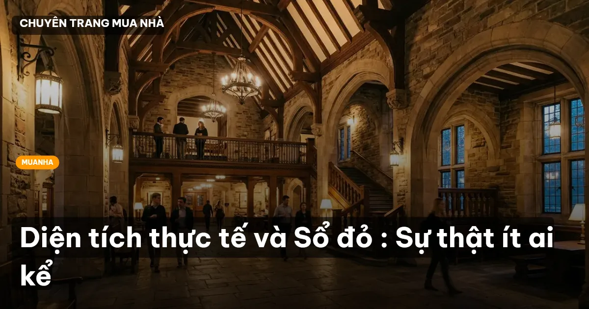 Diện tích thực tế và Sổ đỏ : Sự thật ít ai kể