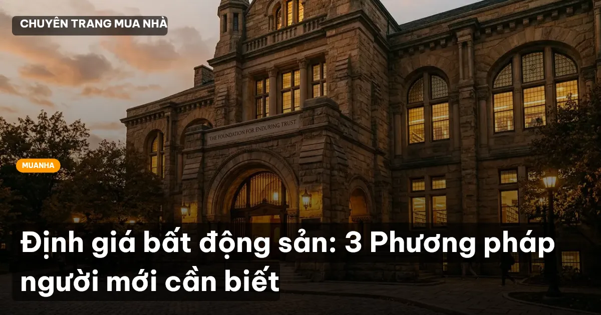 Định giá bất động sản: 3 Phương pháp người mới cần biết