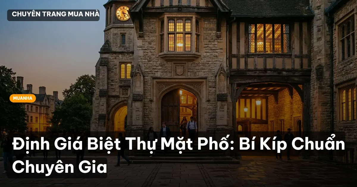 Định Giá Biệt Thự Mặt Phố: Bí Kíp Chuẩn Chuyên Gia