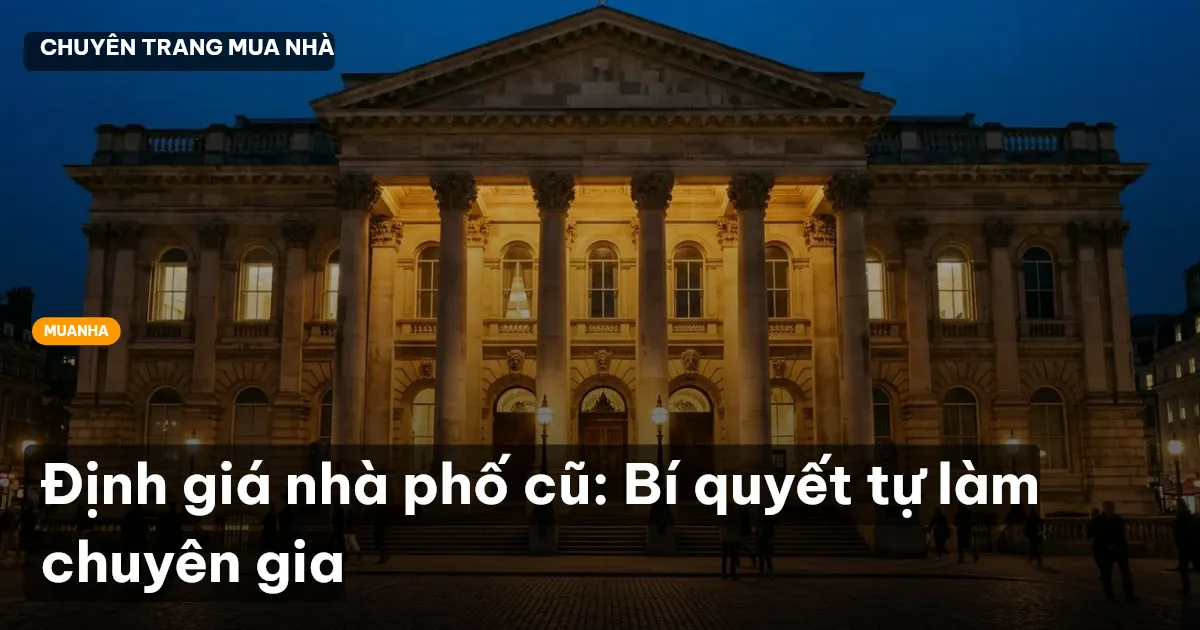 Định giá nhà phố cũ: Bí quyết tự làm chuyên gia