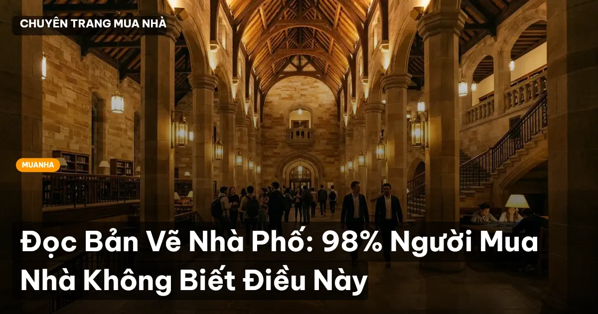 đọc bản vẽ nhà phố