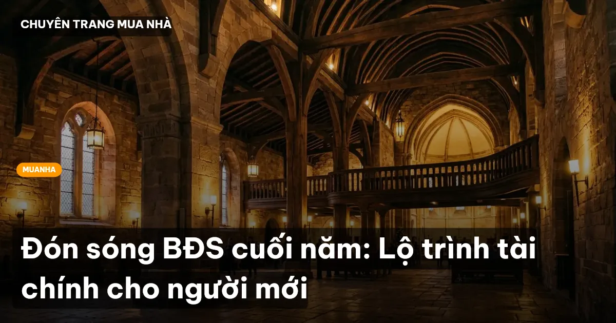 Đón sóng BĐS cuối năm: Lộ trình tài chính cho người mới