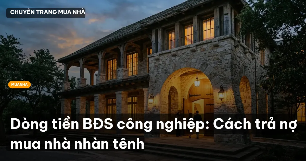 Dòng tiền BĐS công nghiệp: Cách trả nợ mua nhà nhàn tênh