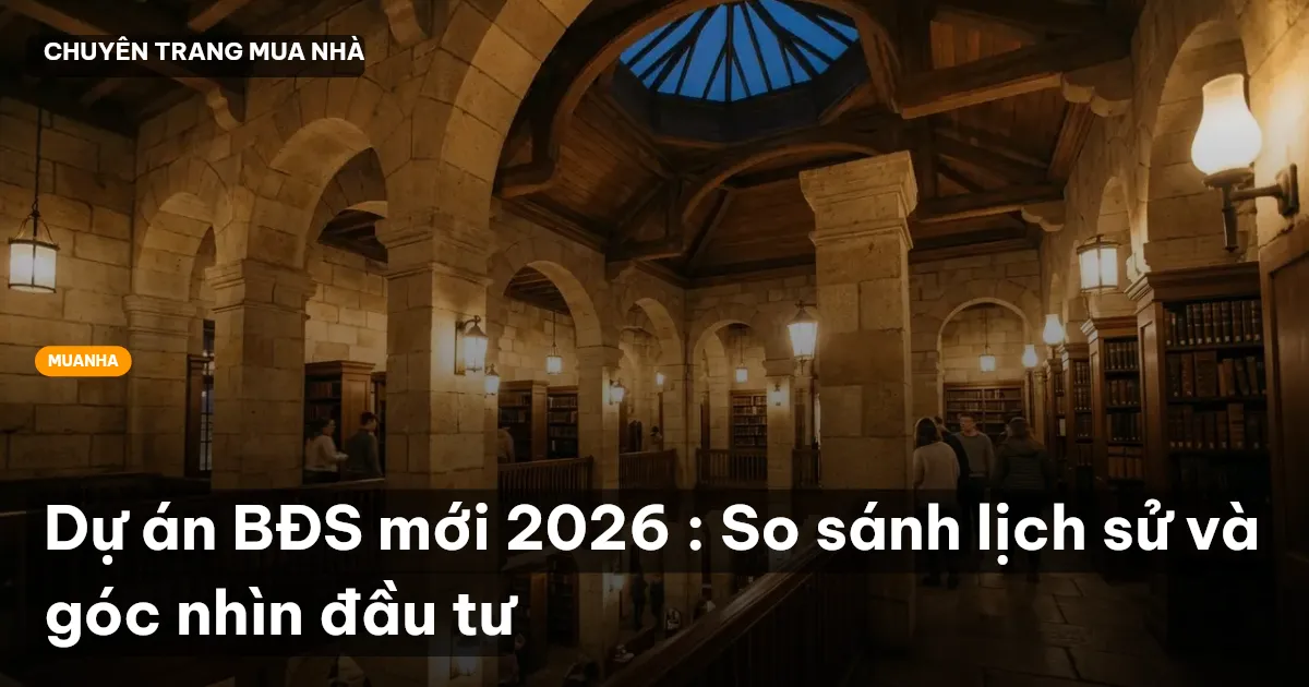 Dự án BĐS mới 2026 : So sánh lịch sử và góc nhìn đầu tư