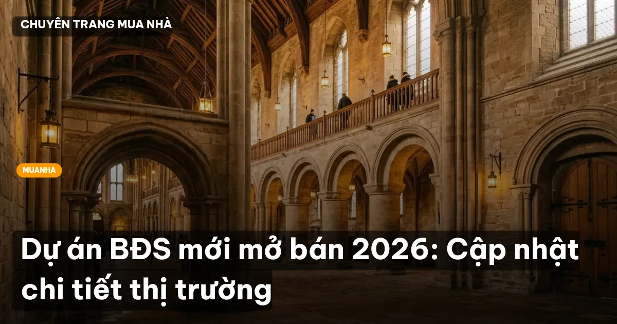 Dự án BĐS mới mở bán 2026: Cập nhật chi tiết thị trường