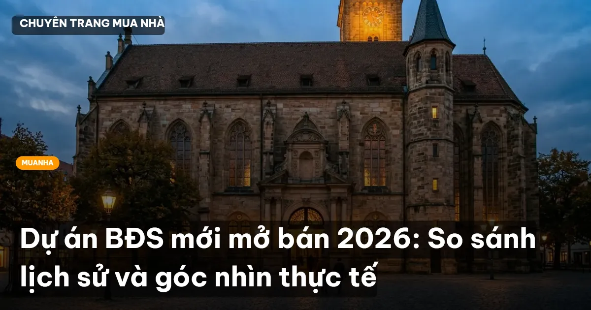 Dự án BĐS mới mở bán 2026: So sánh lịch sử và góc nhìn thực tế