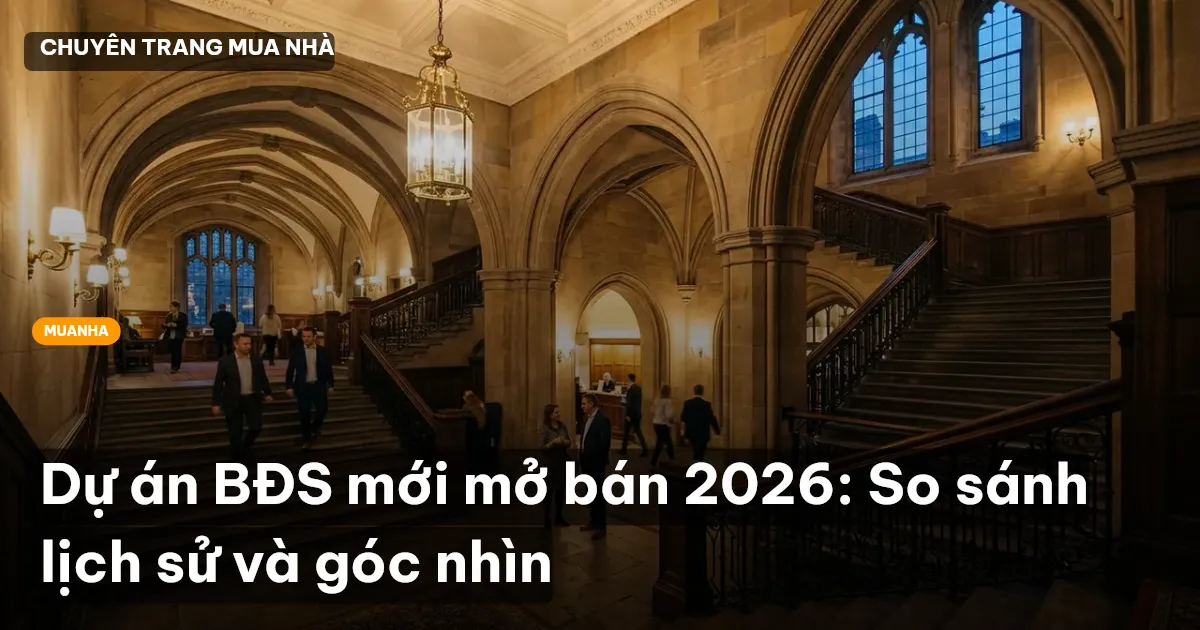 Dự án BĐS mới mở bán 2026: So sánh lịch sử và góc nhìn
