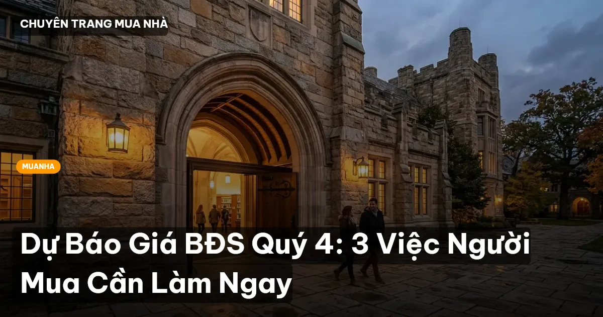 dự báo giá BĐS quý 4