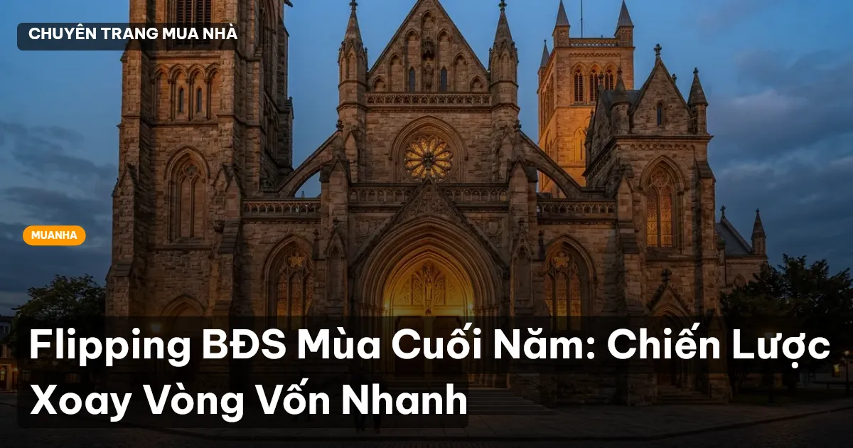Flipping BĐS Mùa Cuối Năm: Chiến Lược Xoay Vòng Vốn Nhanh
