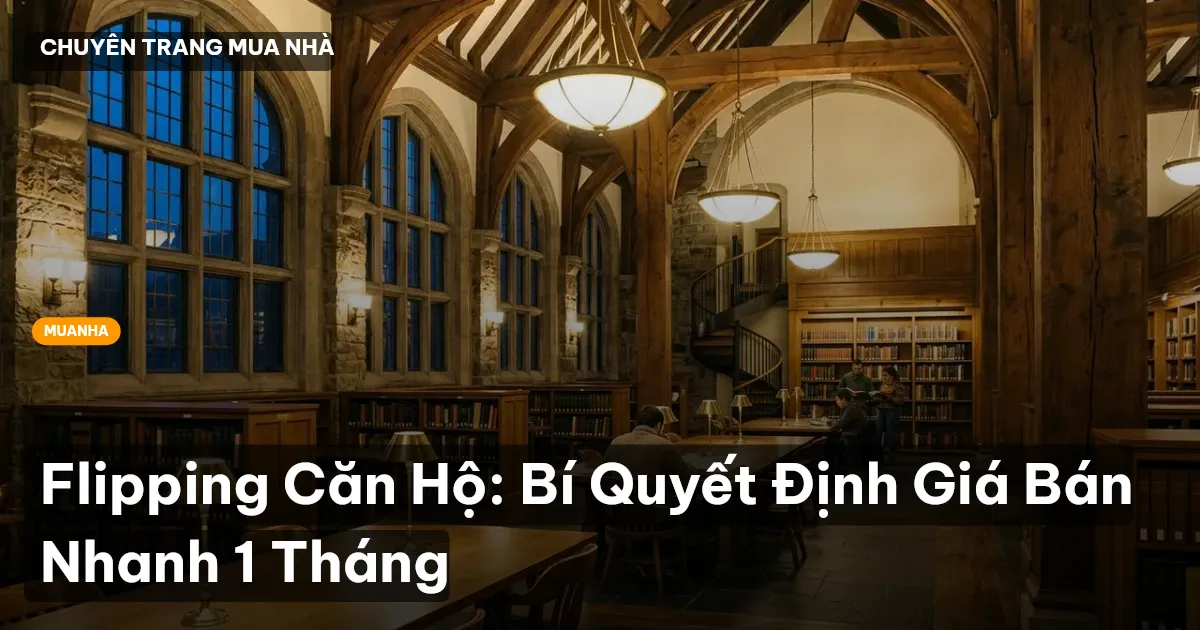 Flipping Căn Hộ: Bí Quyết Định Giá Bán Nhanh 1 Tháng