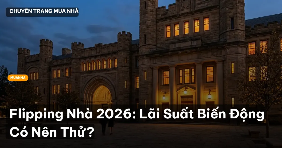 Flipping Nhà 2026: Lãi Suất Biến Động Có Nên Thử?