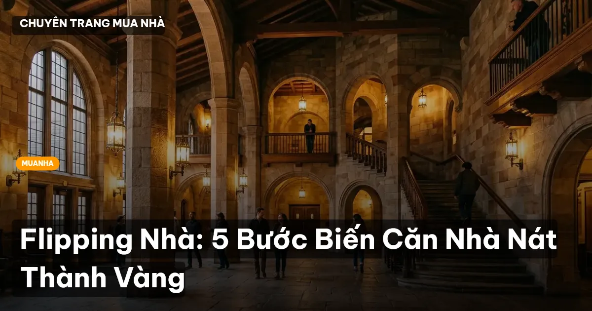 Flipping Nhà: 5 Bước Biến Căn Nhà Nát Thành Vàng
