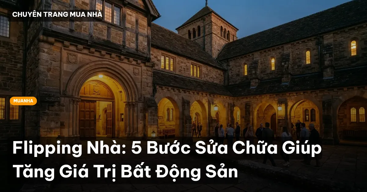 Flipping Nhà: 5 Bước Sửa Chữa Giúp Tăng Giá Trị Bất Động Sản
