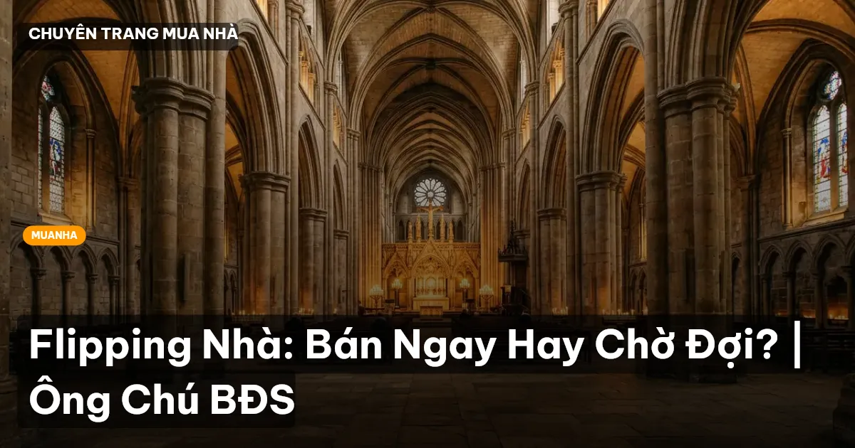 Flipping Nhà: Bán Ngay Hay Chờ Đợi? | Ông Chú BĐS