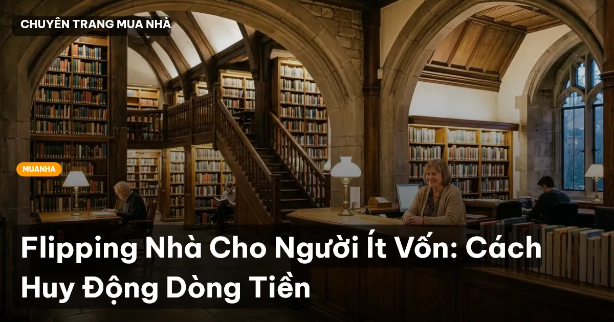 Flipping Nhà Cho Người Ít Vốn: Cách Huy Động Dòng Tiền