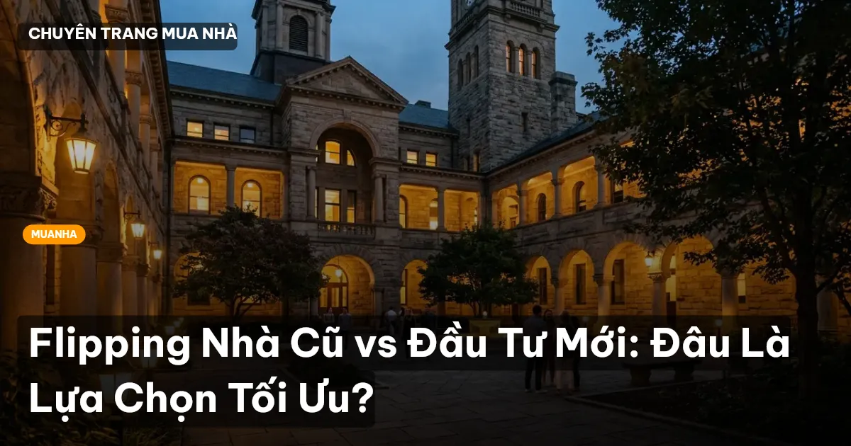 Flipping Nhà Cũ vs Đầu Tư Mới: Đâu Là Lựa Chọn Tối Ưu?