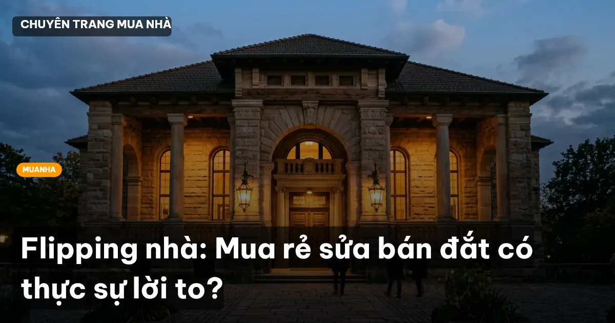 Flipping nhà: Mua rẻ sửa bán đắt có thực sự lời to?