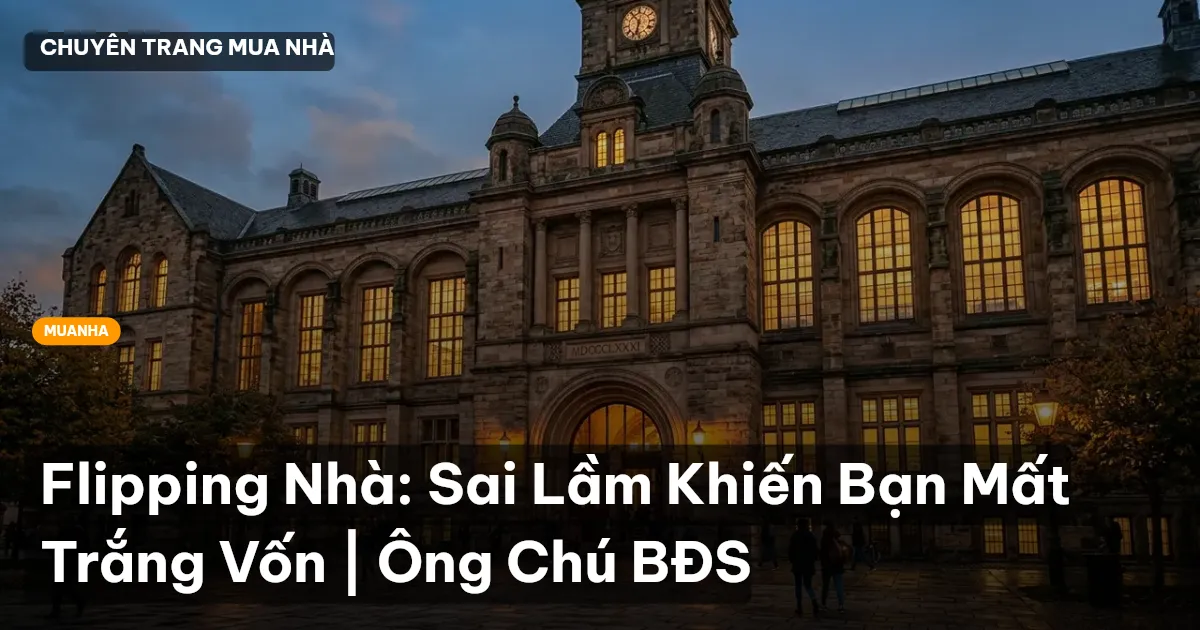 Flipping Nhà: Sai Lầm Khiến Bạn Mất Trắng Vốn | Ông Chú BĐS